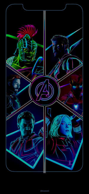 Iphone Xs Marvel's Avengers Nyuma — Moto G17 Power Picha ya Ukuta