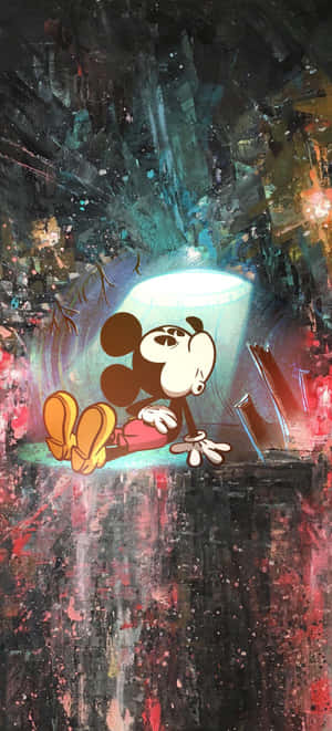 Nyumba ya Mickey Mouse — Tecno Camon 40 Pro Picha ya Ukuta