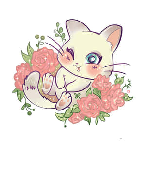 Picha za Neko za Anime — Paka katuni Picha ya Ukuta