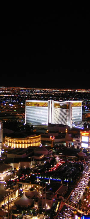 Kuşbakışı Las Vegas Gece — Motorola Razr Picha ya Ukuta