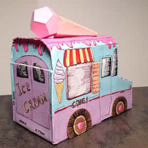 Picha za Lori la Ice Cream — iPad 9th Generation Picha ya Ukuta