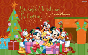 Kusherehekea Krismasi na watu wako wa Disney ujao! — Krismasi ya disney Picha ya Ukuta