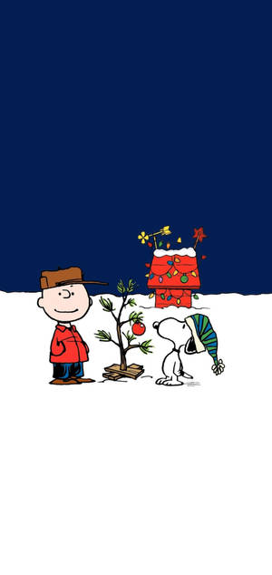 Snoopy Krismasi Iphone — Galaxy A57 Picha ya Ukuta
