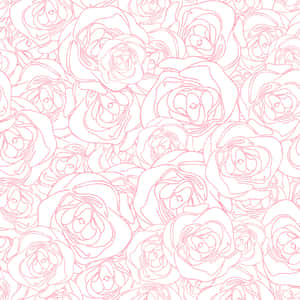 Mwani Pinki — Pink Floral Picha ya Ukuta