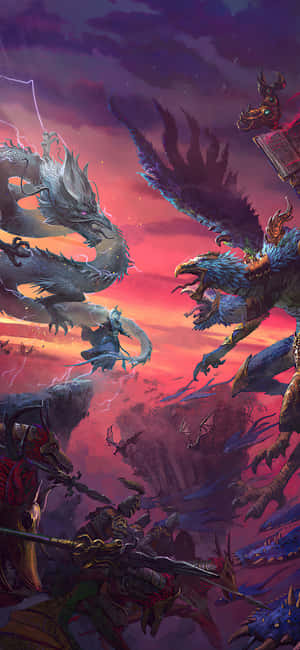 Iphone X Total War Warhammer Background — Vivo S50 Pro mini Picha ya Ukuta