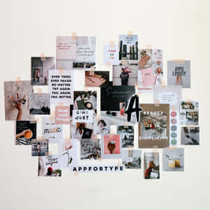 Picha za Collage Aesthetic — Sanaa ya urembo Picha ya Ukuta