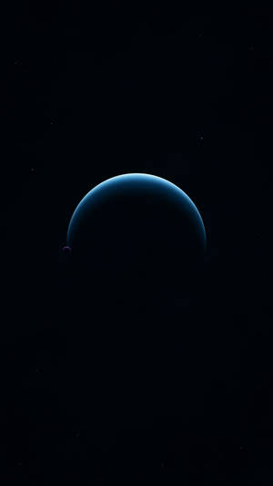 AMOLED wallpaper ya nuru ya mpevu katika kusufu.