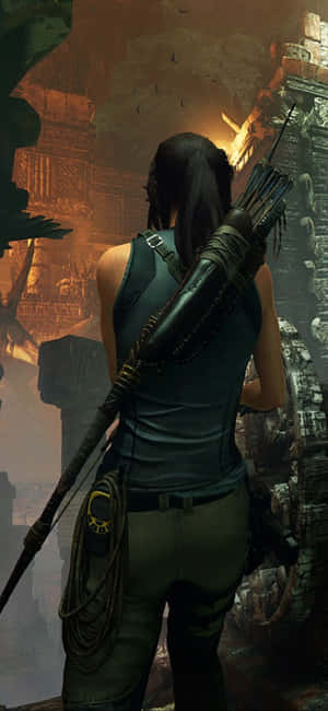 Iphone X Shadow Of The Tomb Raider Background — Vivo T5 Picha ya Ukuta