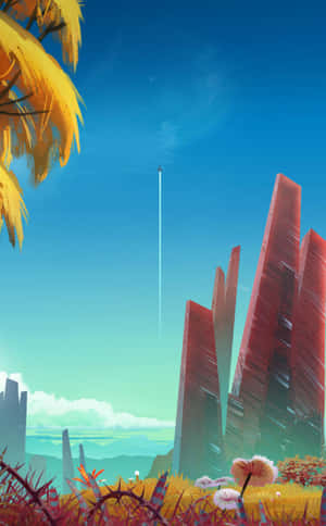 Simu ya No Mans Sky — Moto Pad 60 Lite Picha ya Ukuta