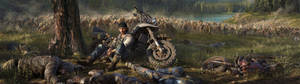 Days Gone Zombie Strike In Field wallpaper