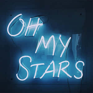 Picha za Aesthetic ya Bluu Neon — Samawati ya neon Picha ya Ukuta