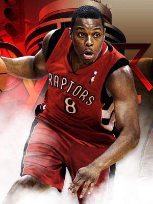 Kyle Lowry smoke effect artwork wallpaper. — 3:4 Picha ya Ukuta