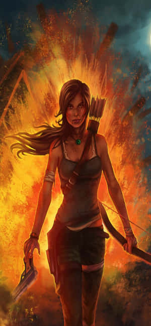 Iphone Xs Max Rise Of The Tomb Raider Background — Redmi 17 Picha ya Ukuta