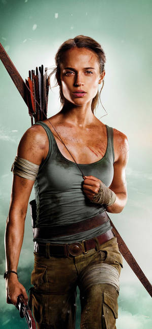 Lara Croft Iphone — iPhone 15 Picha ya Ukuta