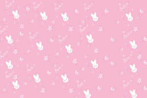 Latifu na Sifa ya Pink Kawaii Background