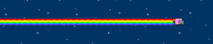 Mandhari ya Skrini ya Pixel 3 — Nyan cat Picha ya Ukuta