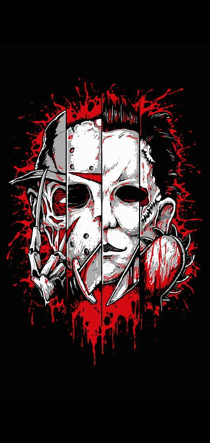 Leatherface Michael Jason Freddy wallpaper. — iPhone 17 Pro Picha ya Ukuta
