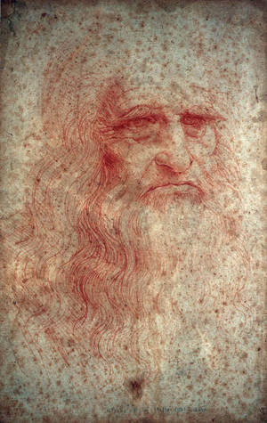 Picha ya Leonardo Da Vinci ya Kujipicha wallpaper — Galaxy Tab S10 Lite Picha ya Ukuta
