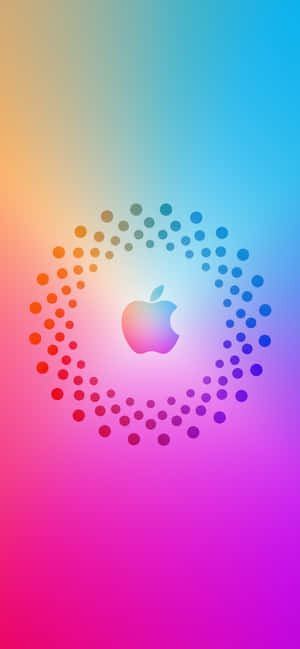 Logo yenye Nukta za Kipekee Apple HD iPhone — Oppo Find X Picha ya Ukuta
