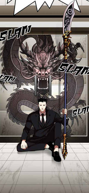 Tapeti ya Lookism Xiaolong na Mwanga — iPhone 14 Picha ya Ukuta