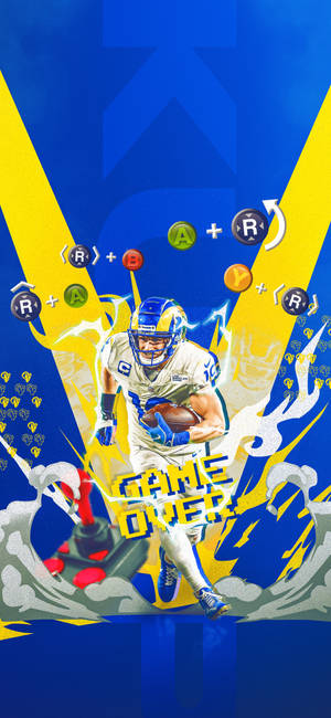 Los Angeles Rams Game Over Wallpaper — iPhone 13 Pro Max Picha ya Ukuta