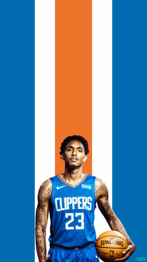 Lou Williams vertical stripes wallpaper — 9:16 Picha ya Ukuta