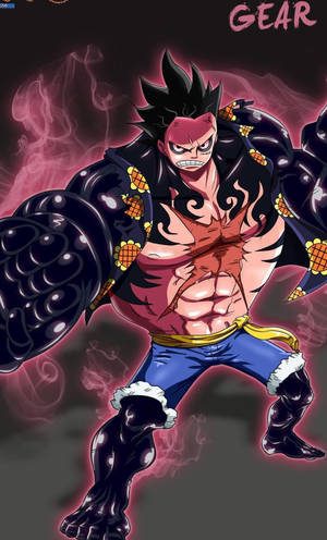 Luffy Gear 4 Mvuke wallpaper — Luffy gia 4 Picha ya Ukuta