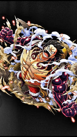 Luffy Gear 4 Mwani wa Mlipuko wallpaper — Luffy gia 4 Picha ya Ukuta