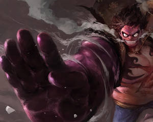 Luffy Gear 4 Smile ya Ajabu wallpaper — Luffy gia 4 Picha ya Ukuta