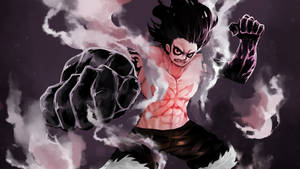 Tapeta la Luffy Gear 4 Sura Mbaya — Luffy gia 4 Picha ya Ukuta