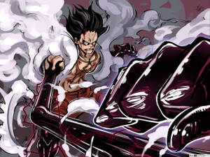 Luffy Gear 4 Umeme wallpaper — Luffy gia 4 Picha ya Ukuta