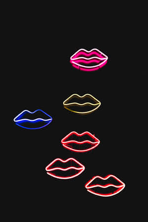 Luscious Pink Lips Up Close — IQOO Pad5 Pro Picha ya Ukuta