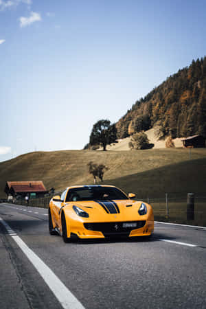 Ferrari background — Vivo Pad6 Pro Picha ya Ukuta