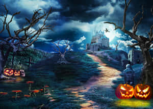 Mabuyu wa Halloween — Sikukuu ya Wanyama Picha ya Ukuta