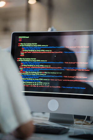Computer Screen Of Programmer — Xiaomi Pad Picha ya Ukuta