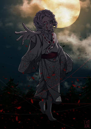 Macha na Rui Demon Slayer wallpaper — Rui Demon Slayer Picha ya Ukuta