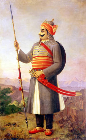 Maharana Pratap Sanaa ya Jisimu Kamili 4K — Xiaomi Pad Mini Picha ya Ukuta