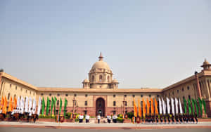 Maji ya Rais India Rashtrapati Bhavan na Mabendera