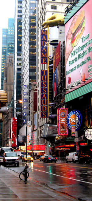 Iphone Xs Ny City Background — IQOO Z10R Picha ya Ukuta