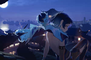 Mandhari ya Anime ya Kupendeza — Anime ya kupendeza Picha ya Ukuta