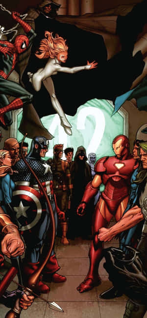 Iphone Xs Max Marvel Background — Honor Play 60A Picha ya Ukuta