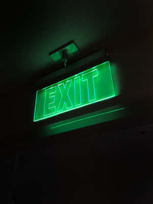 Mandhari ya Kijani ya Neon Yenye Mwangaza