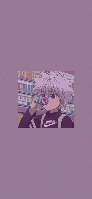 Mandhari ya Killua Mwindaji wa Zambarau — Picha nzuri za anime Picha ya Ukuta
