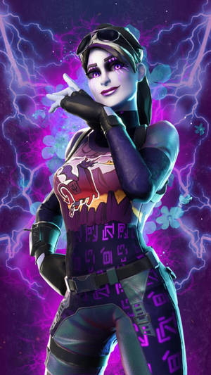 Mandhari ya Kupendeza ya Dark Bomber wa Fortnite — Fortnite baridi Picha ya Ukuta
