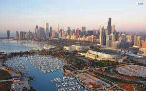 Mandhari ya Kupendeza ya Chicago wallpaper — 16:10 Picha ya Ukuta