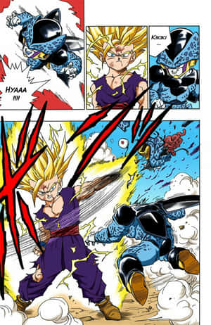 Mandhari ya Mapambano ya Kihistoria kutoka Manga ya Dragon Ball Super — Oppo Pad Picha ya Ukuta