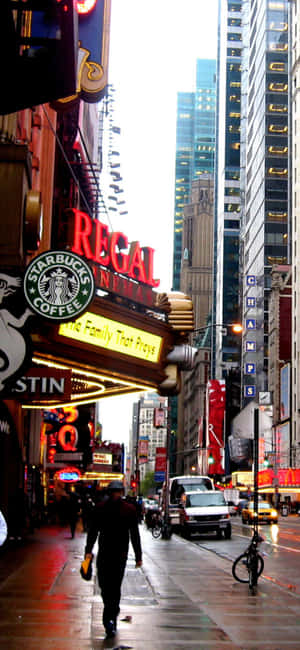 Iphone X New York Background — POCO C85 Picha ya Ukuta