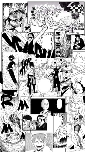 Mandhari ya Paneli ya Manga — Panel ya manga Picha ya Ukuta