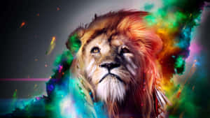 Mandhari ya Simba wa Galaxy — Galaksi hai Picha ya Ukuta