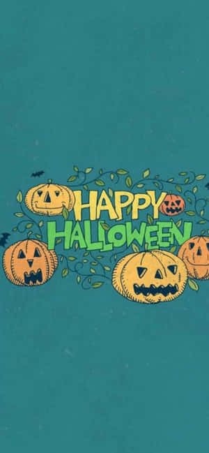 Mandhari ya Usiku wa Halloween Inayotisha — Sikukuu ya Wanyama Picha ya Ukuta